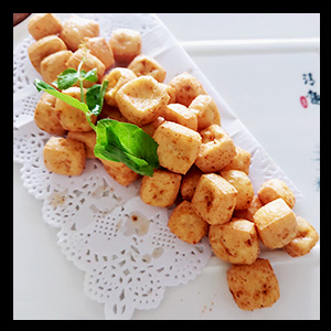 香煎豆泡
